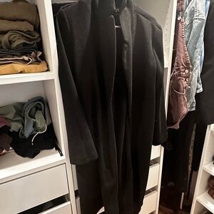 Women’s Zara Black Wool Long Coat - Classic Overcoat